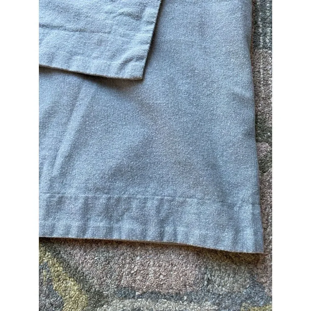 Cuddl Duds Grey Flannel Bed Pillowcase Shams